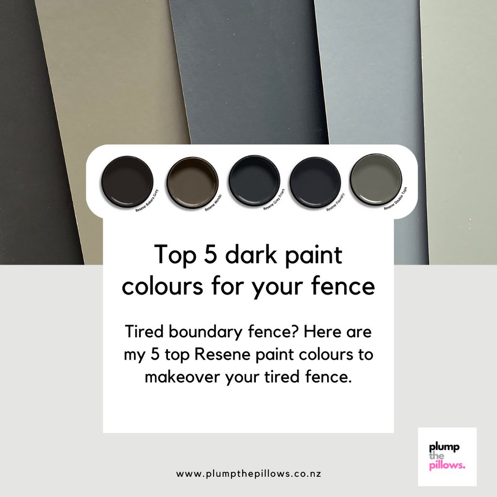 Top 5 dark paint colours for your fence